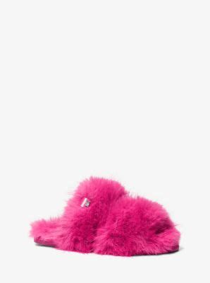 michael michael kors tula faux fur slide|Tula Faux Fur Slide .